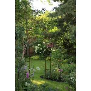 Pergola metal MAGDA , LUCK DESIGN łuk szerokość 110cm wysokość 240 cm + 4× Hak kotwa DO MOCOWANIA DO ZIEMI 30cm